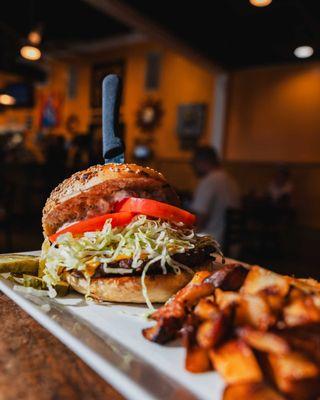 Brooklyn bagel smashburger.
