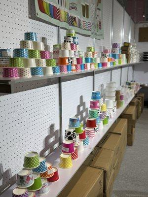 Yocup cups. so colorful.