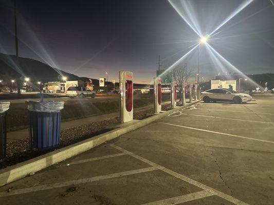 Line of super chargers