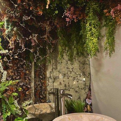 Eco conscious salon - our bathroom is one of a kind