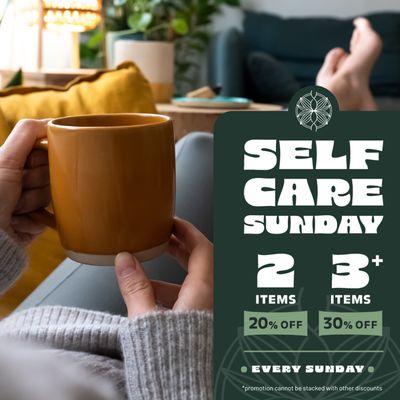 Join us and treat yourself every Sunday! Everyone deserves some self care!