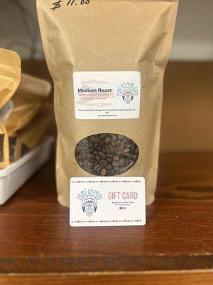 Gift cards and coffee