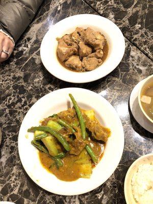 Kare-Kare and chicken Adobo.