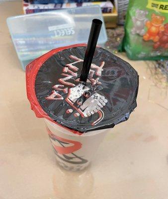 Drink with incorrect straw