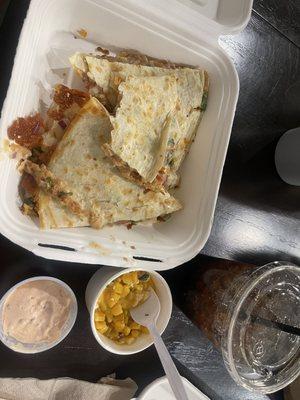 El Marro combo with Elote