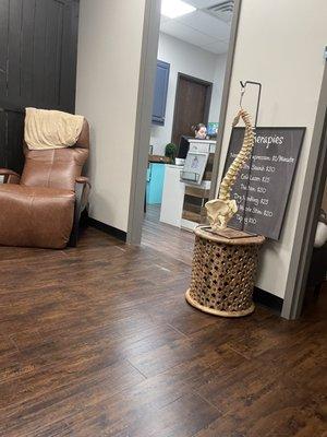 Inside office in office