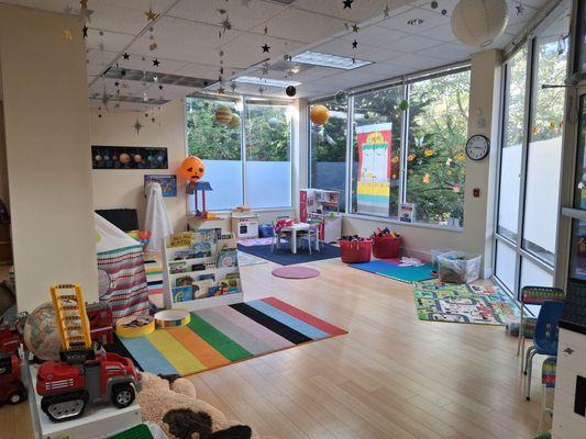 Our open, bright and spacious main room.