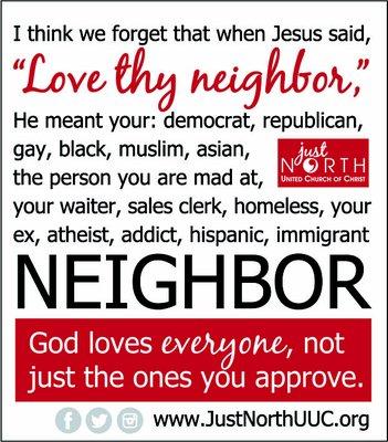 Love thy neighbor!