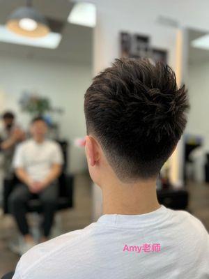 Men's sharp cut