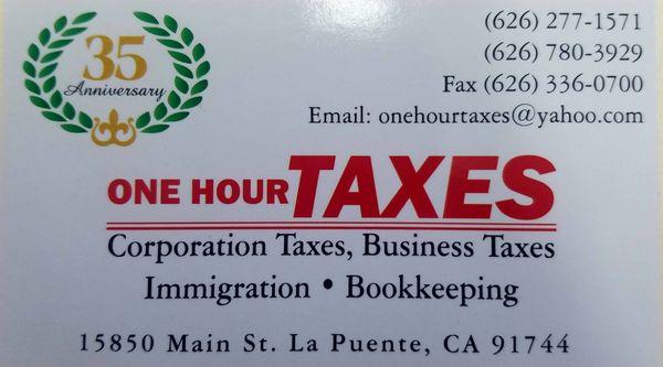 One Hour Taxes