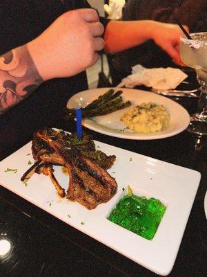 Lemon pepper lamb chops