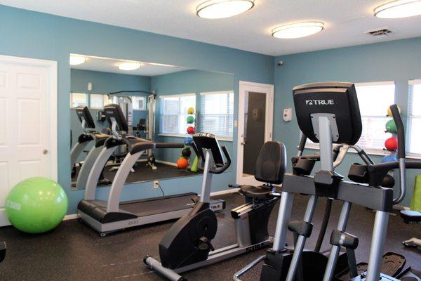 24 hour fitness center.