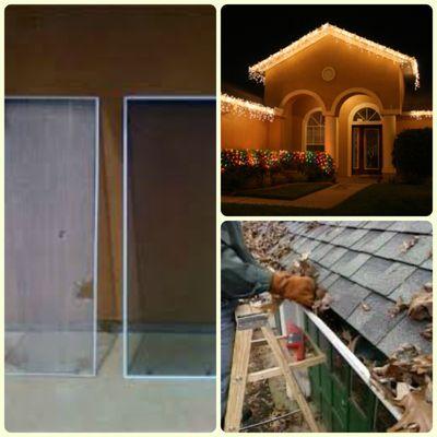 We also do, Christmas light installation, screen repair and gutter cleaning.