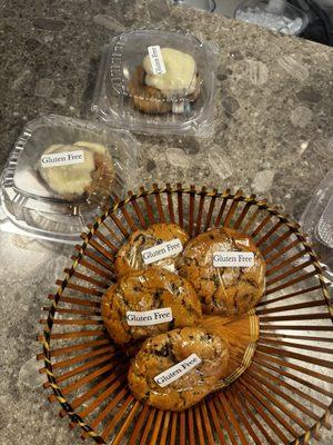Gluten free cookies and cinnamon rolls