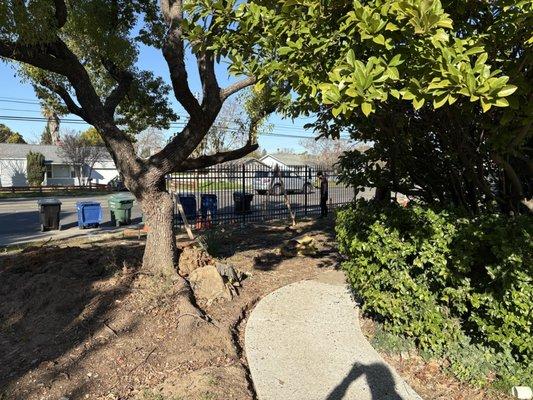 A few panels are up.