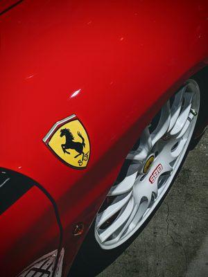 Client car prepped for show.