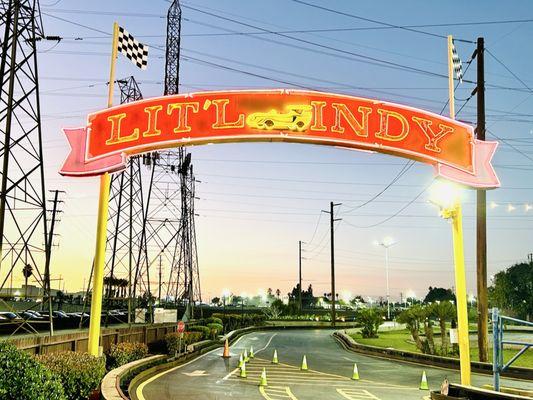 Mini track, max adrenaline! Lit'l Indy LETS GO!!