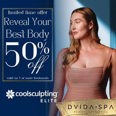 Save up to 50% Off of CoolSculpting treatments! The first and only FDA approved cryolypolysis treatment for non-invasive body contouring.