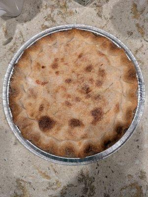 Delicious strawberry rhubarb pie