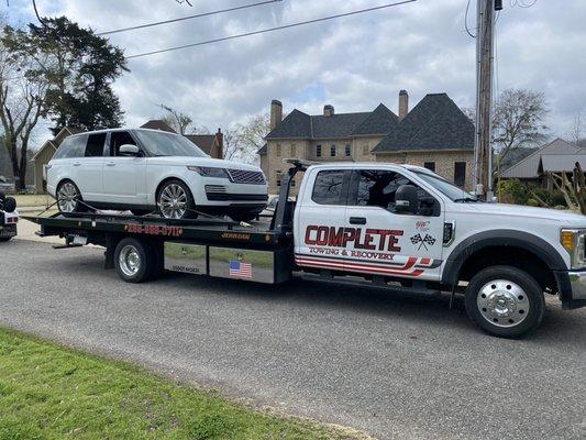 We tow local and long distance.