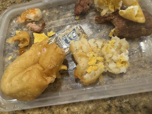 That's supposed to be shrimp...