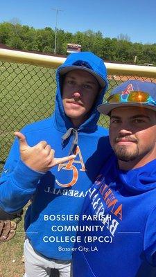 Two useless arms vibing in the bullpen.