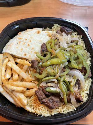 P4. Beef Kebob Plate