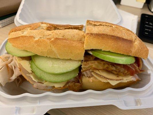 The Binger - turkey, bacon, smoked cheddar, sliced apple, chipotle mayo - $13
