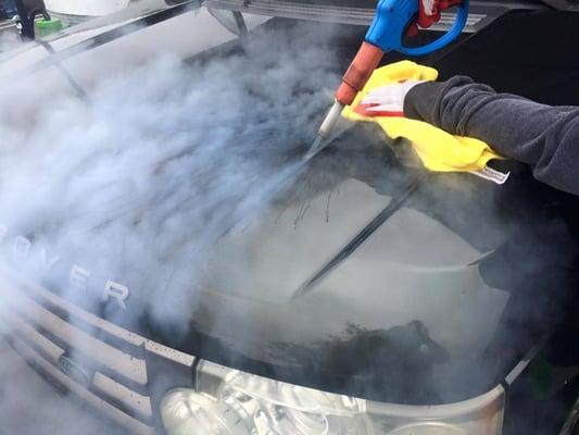 The future of car wash , environmentally responsible , less than one gallon of water , better cleaning , no chemicals total interior disinfe