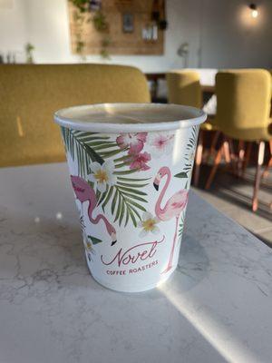 oat milk latte with macadamia