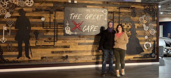 me and wife and the great xcape