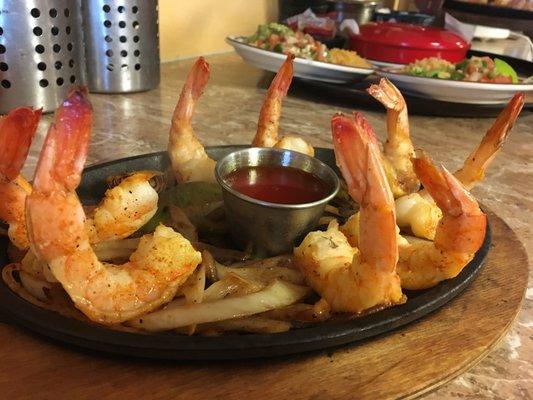 Camarones a la plancha