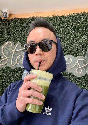 Front view of haircut