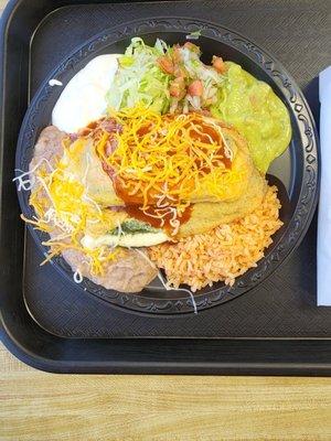 I was a little disturbed that it was $19 dollars but wow the chile Relleno taste like it was homemade very flavorable and a lot of cheese