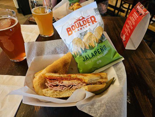 The Italian sandwich, absolutely delicious!