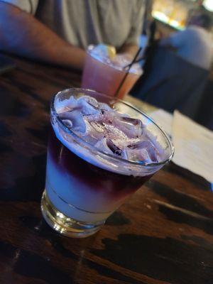 La rosita (delish) and texas sour (tart!!!!!!)