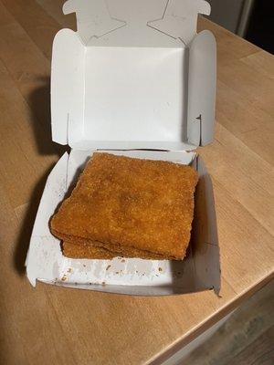 With filet o fish inside