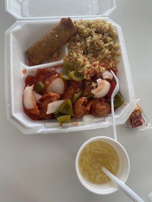 Sweet & Sour Chicken Dinner Meal