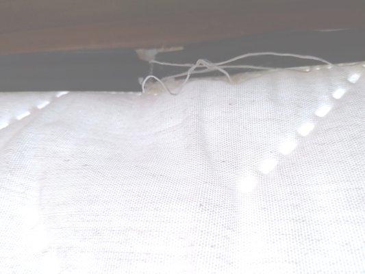 Brown plastic sealing strip broke from too much tension, last order. Need to replace, 64" strip