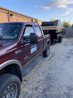 15 YD dumpster trailer rental near me