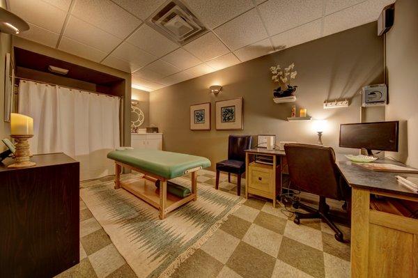 Chiropractic and treatment room