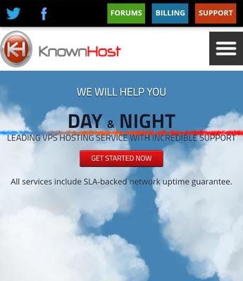 KnownHost web hosting