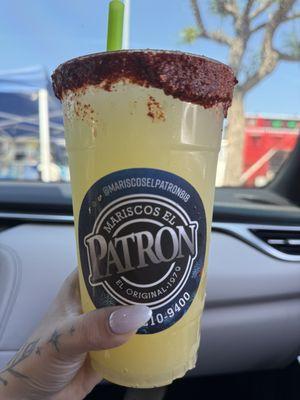 Ooo this was good! Salty rim with fresh pineapple agua Fresca :)