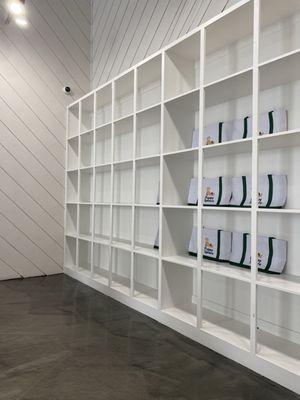 Cubbies at the back