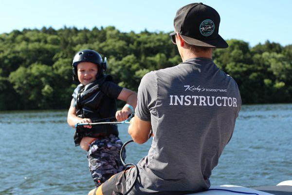 Learning to wakeboard