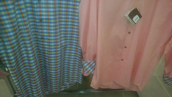Love these colorful shirts.