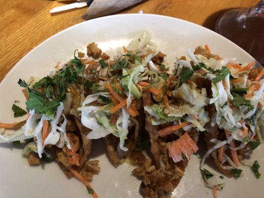 Chicken Wonton Tacos