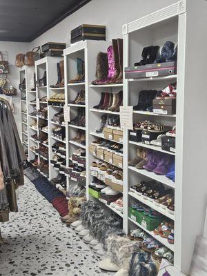 All variety of shoes and boots