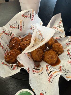 Red Chili and Korean bbq boneless wings
