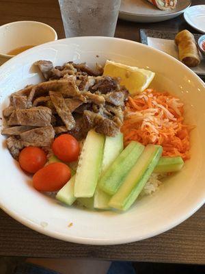 Lemongrass Grill Pork Rice Plate